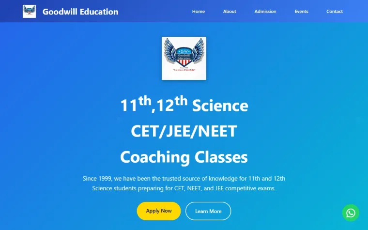 Home page of goodwilleducation.in